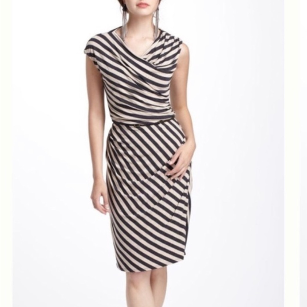 Anthro Bordeaux Jersey Dress M